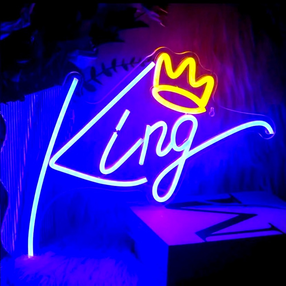 Neon light digital wall display